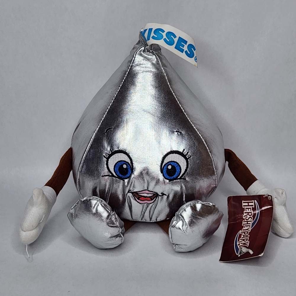 Hershey Park Kiss Candies Silver Chocolate World 10” Plush Girl